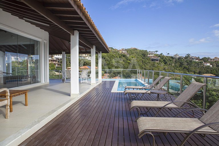 Espetacular casa, cinco suítes em condomínio, vista panorâmi
