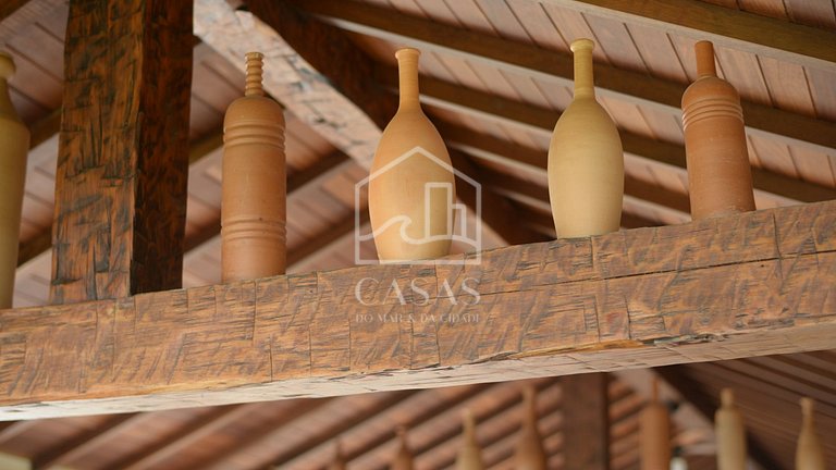 Linda casa pé na areia de Geribá