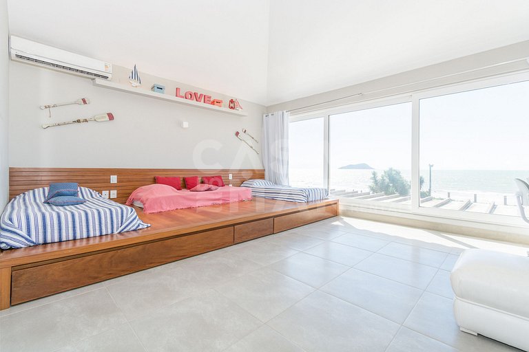 mansão, seis suítes, pé na areia na rasa, piscina