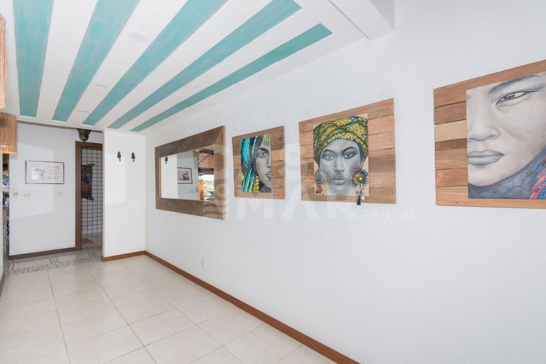 Linda casa com sete suítes, com vista panorâmica para Praia